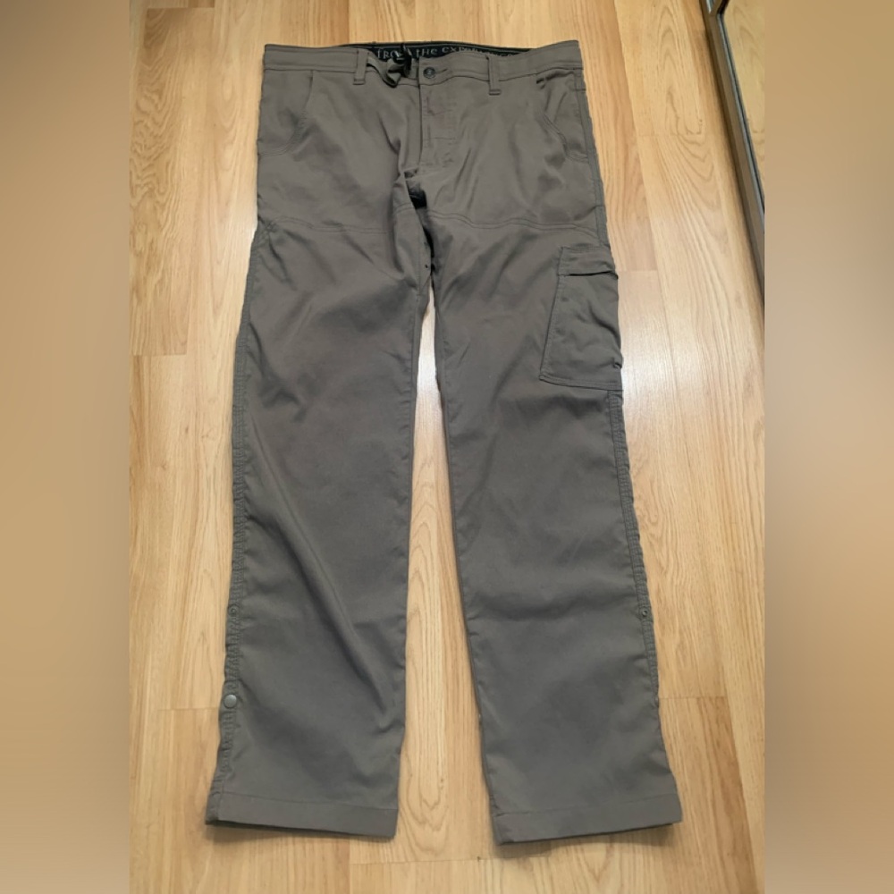 Prana Stretch Zion Slim Straight Fit in Mud size 33X30
